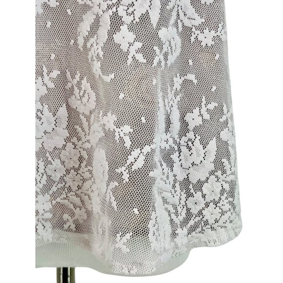 Free People Layered Floral Paisley Lace Lavender Tie Sides Relaxed Top Fairycore - Picture 14 of 16